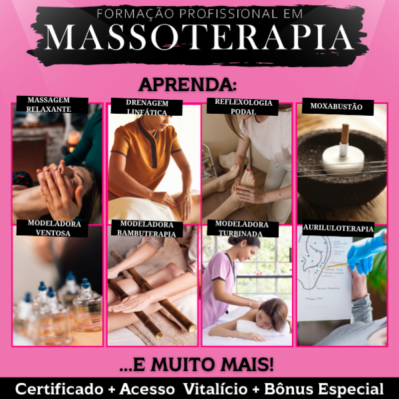 Curso de Massoterapia Certificado pela ABRATH